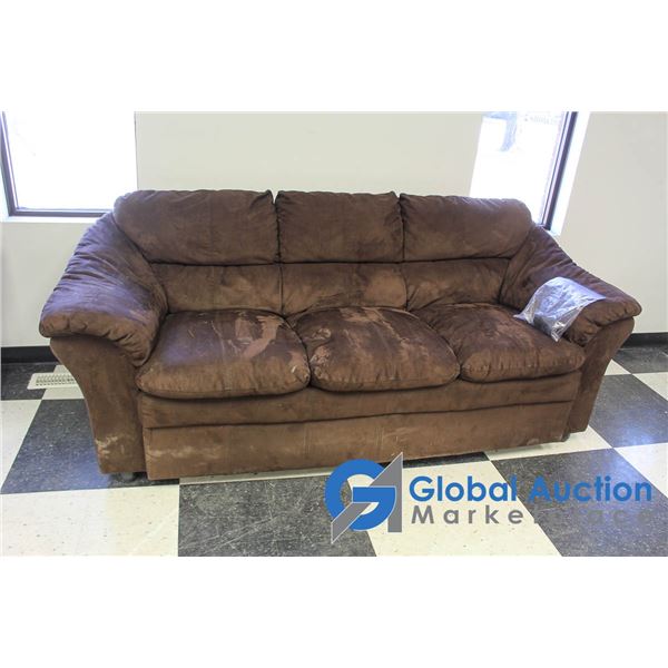 **Dark Brown Micro Fiber Sofa