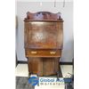 Image 1 : **Antique Solid Wood Secretary Desk