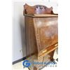 Image 3 : **Antique Solid Wood Secretary Desk