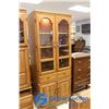 Image 1 : **Palliser Glass Door Lighted Wall Unit - Matches To 3400 A&B