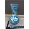 Image 1 : Blue Glass Mosaic Vase