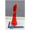 Image 1 : Red and Yellow Art Glass Vase