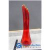 Image 3 : Red and Yellow Art Glass Vase