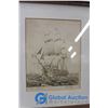 Image 2 : (2) Framed Bruce Milne Ship Pictures