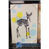 Image 2 : **NEW Fawn and Zebra Canvas Wall Art
