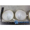 Image 5 : Fire King Milk Glass Gold Rimed Dish Set