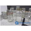 Image 2 : (18) Glass Jars - Mason, Anchor Hocking, etc