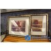 Image 1 : **(2) Framed Outdoor Scene Prints