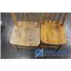 Image 2 : **(2) Vintage Wooden Spindle Back Chairs