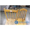 Image 3 : **(2) Vintage Wooden Spindle Back Chairs