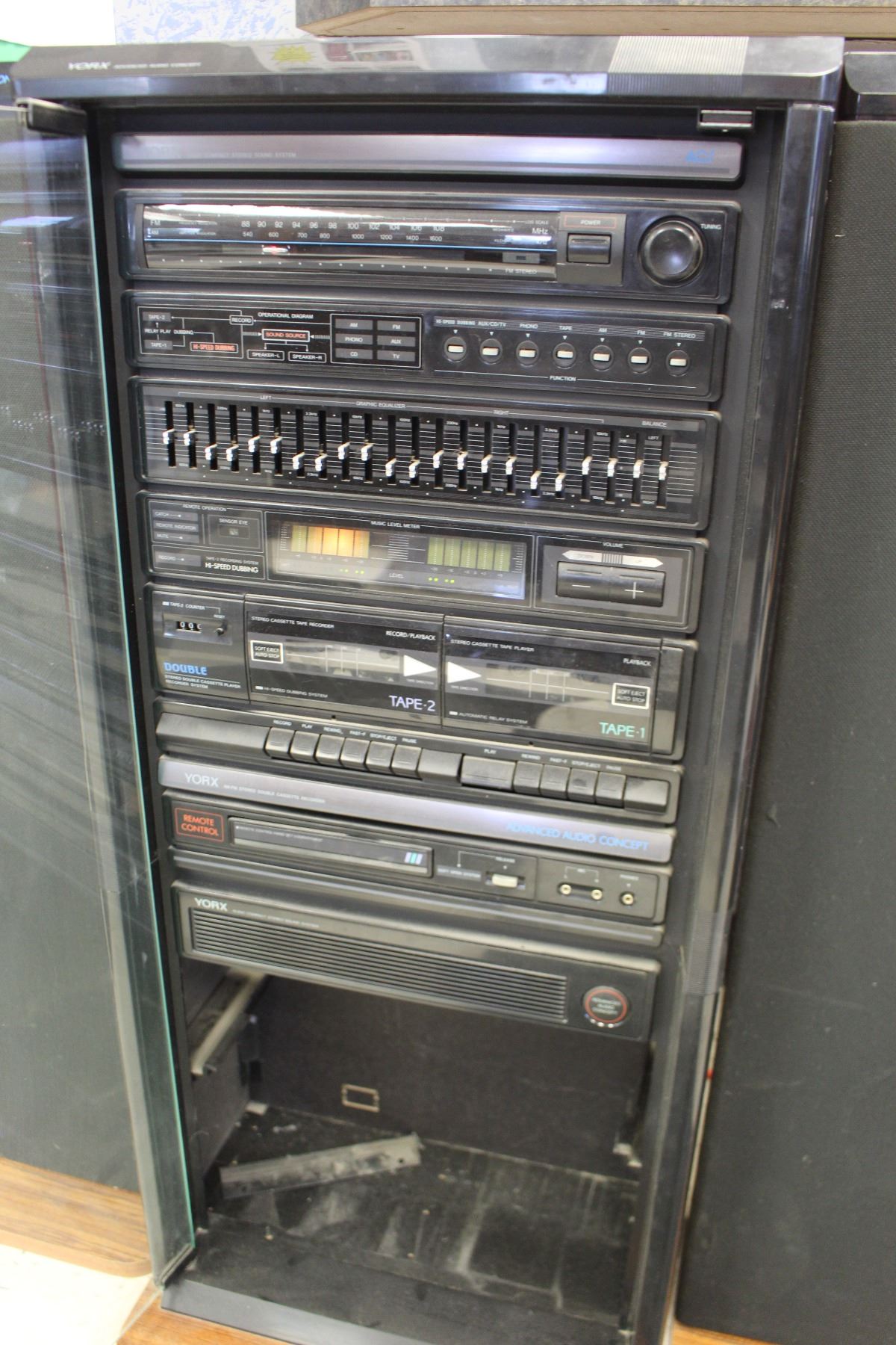 **Yorx Vintage STX 490 Home HiFi Stereo System w/Remote