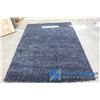 Image 1 : **Navy Blue Deep Pile Area Rug - Excellent Condition, Clean, No Smoke/Pets