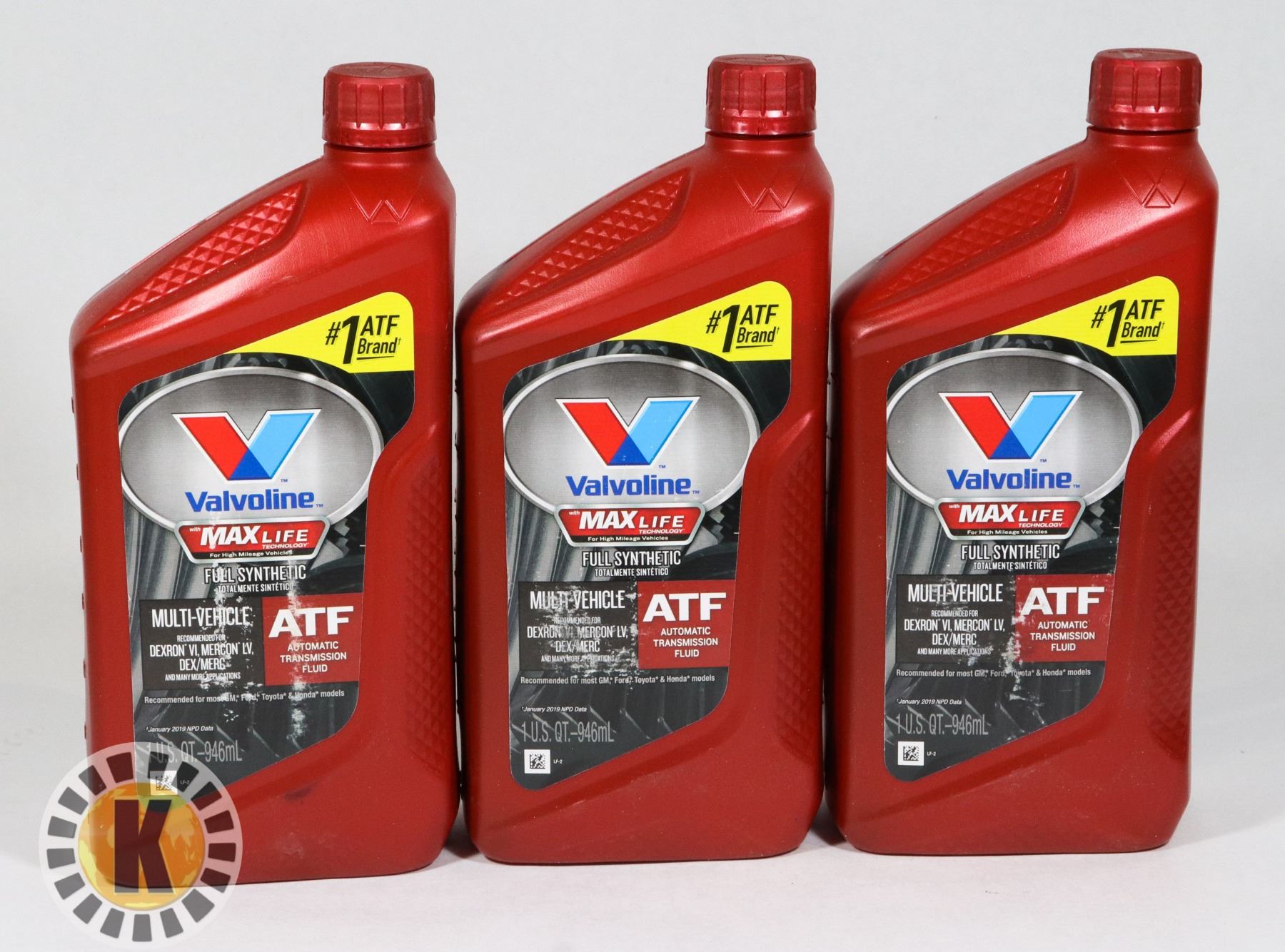 THREE 946ML VALVOLINE MAX LIFE FULL SYNTHETIC ATF