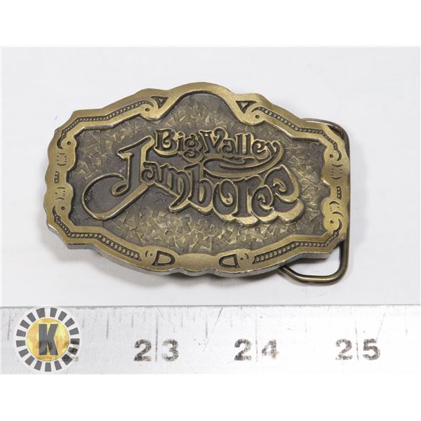 BIG VALLEY JAMBOREE BELT BUCKLE