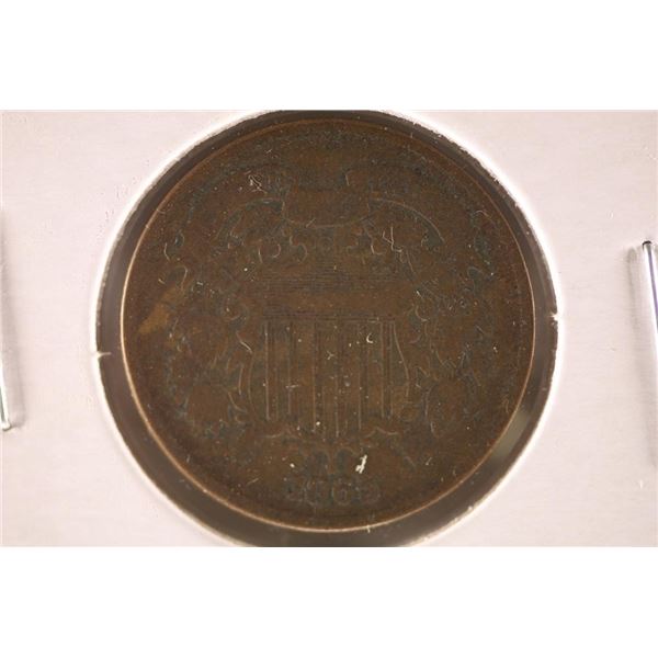 1865 US 2 CENT PIECE