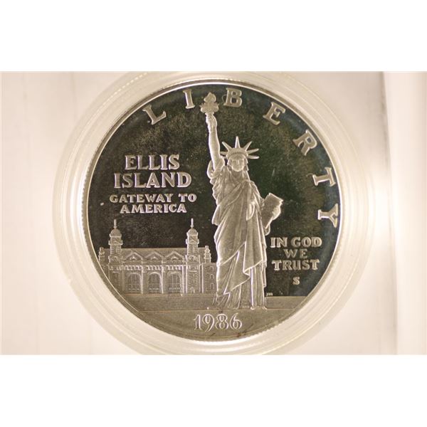 1986-S STATUE OF LIBERTY US PROOF SILVER DOLLAR