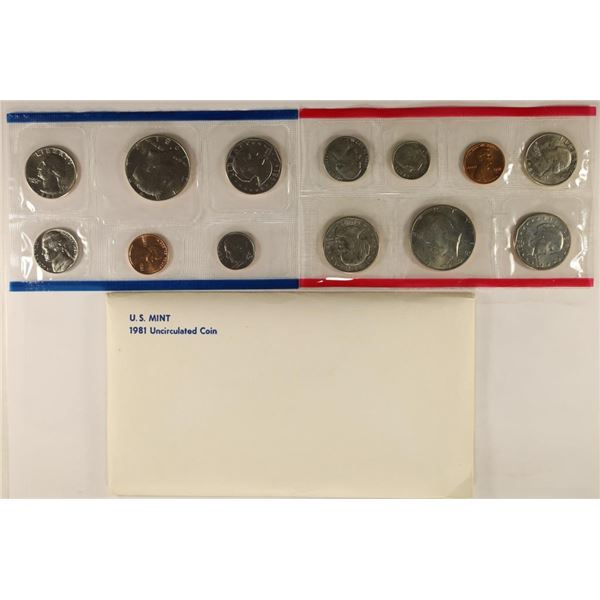 1981 US MINT SET (UNC) P/D/S (WITH ENVELOPE)