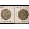 Image 1 : 1962-D & 1963-D SILVER FRANKLIN HALF DOLLARS