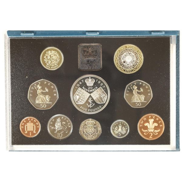 1997 UNITED KINGDOM PROOF COIN SET 10 PIECE