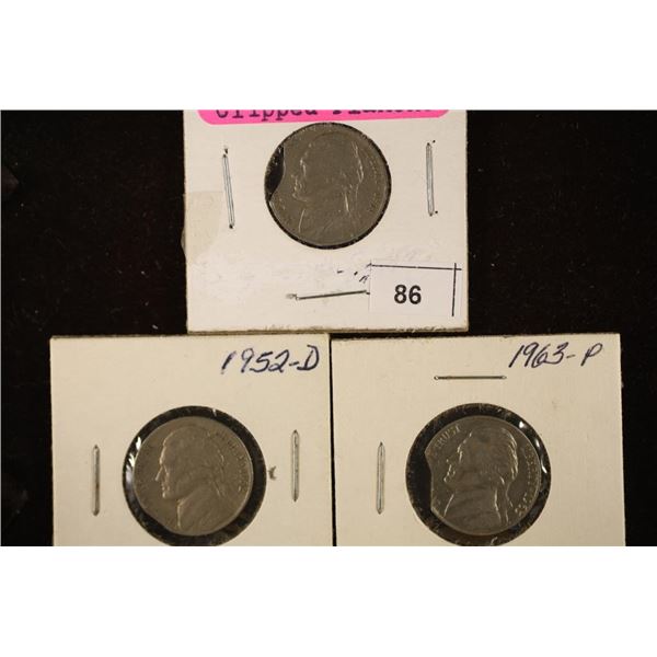 ERRORS: 1941-P, 1952-D & 1963-P JEFFERSON