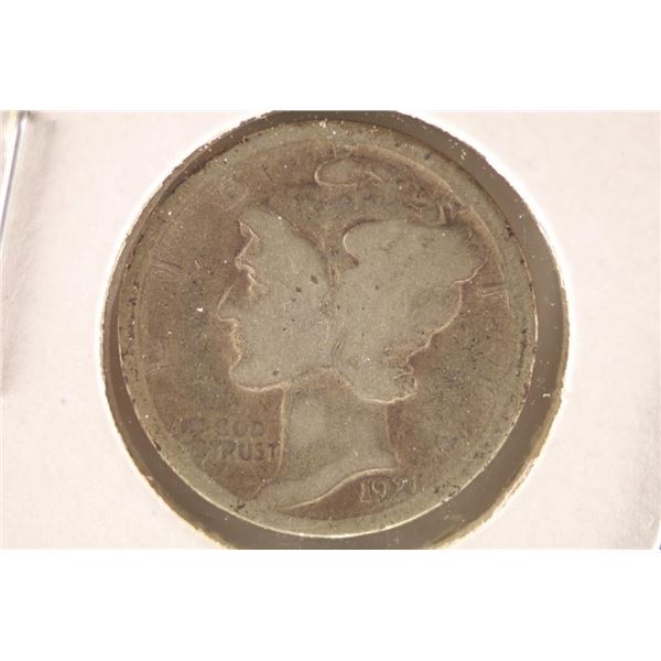 1921 MERCURY DIME KEY DATE