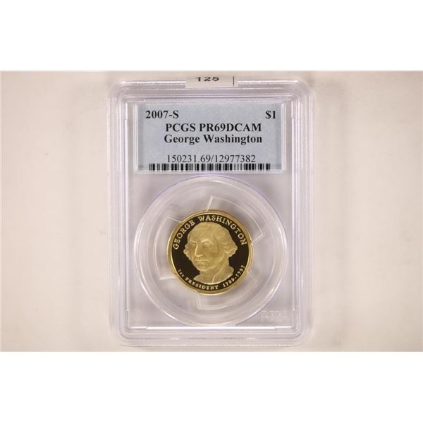 2007-S PRESIDENTIAL DOLLAR PCGS PR69 DCAM