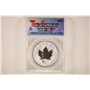 Image 1 : 2014 CANADA SILVER $5 MAPLE LEAF HORSE PRIVY MARK