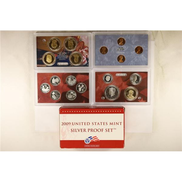 2009 SILVER US PROOF SET (WITH BOX) 18 PIECES