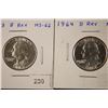 Image 1 : 1963 AND 1964 SILVER WASHINTON QUARTERS B REV