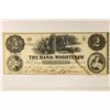 Image 1 : 1854 BANK OF WASHTENAW $2 OBSOLETE BANK NOTE