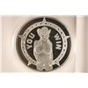 Image 1 : 1 TROY OZ .999 FINE SILVER PROOF ROUND, GIRL THEME