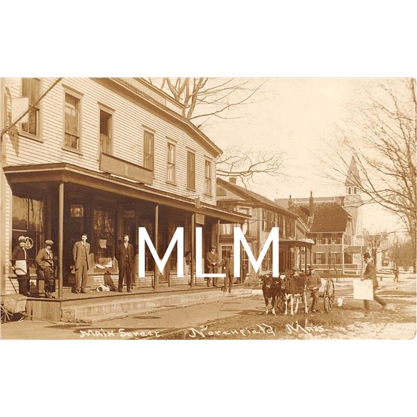 Store Front Main Street Northfield, Massachusetts Photo Postcard