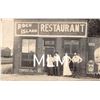 Image 1 : Rock Island Restaurant Front People In Front Between Advertising Signs Photo PC