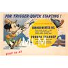 Image 1 : Mickey Mouse Sunoco Auto Winter Oil Advertising Disney Postcard