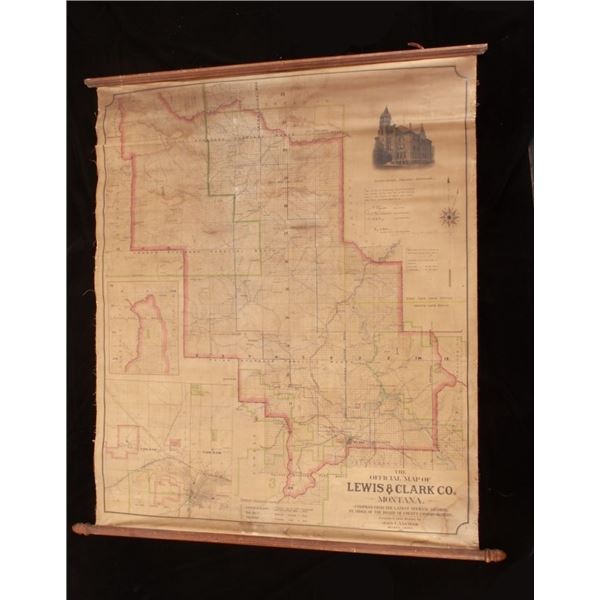 The Official Map of Lewis & Clark County - Montana