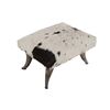 Image 1 : Stunning American Steer Horn & Cowhide Ottoman