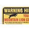 Image 2 : Mountain Lion Warning Sign from Canada