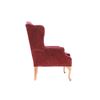 Image 24 : Cabriole Winged Maroon Velvet Chairs c Early 1900s