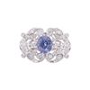 Image 1 : Color Changing Spinel Diamond & Platinum Ring