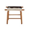 Image 10 : Danish Mid-Century Modern Wood Cowhide Stool Pair