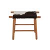 Image 18 : Danish Mid-Century Modern Wood Cowhide Stool Pair