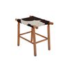 Image 21 : Danish Mid-Century Modern Wood Cowhide Stool Pair