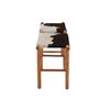 Image 8 : Danish Mid-Century Modern Wood Cowhide Stool Pair