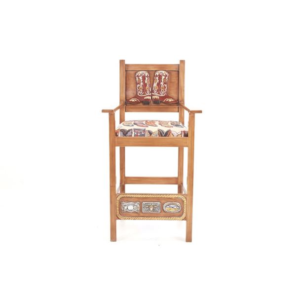 Montana Dude Ranch Custom Tall Accent Chair