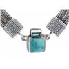 Image 2 : Mexican Sterling Turquoise & Iodite Bracelet