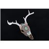 Image 2 : Plains Style Fully Beaded Deer Skull w/ Turquoise