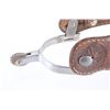 Image 8 : P. M. Kelly SS Hand-tooled Leather Strap Spurs