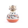 Image 3 : Isleta Pueblo Polychrome Pottery Oil Lamp w/ Shade