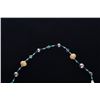 Image 2 : Navajo Pipe Bone & Turquoise Beaded Necklace