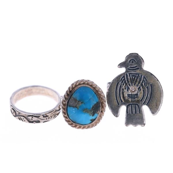 Navajo Sterling Silver & Turquoise Ring Collection